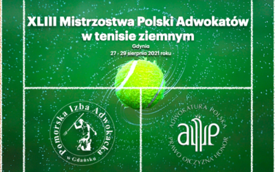 XLIII Mistrzostwa Polski Adwokatów w tenisie ziemnym – 27-29 sierpnia