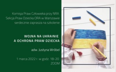Wojna na Ukrainie a ochrona praw dziecka – szkolenie 1 marca